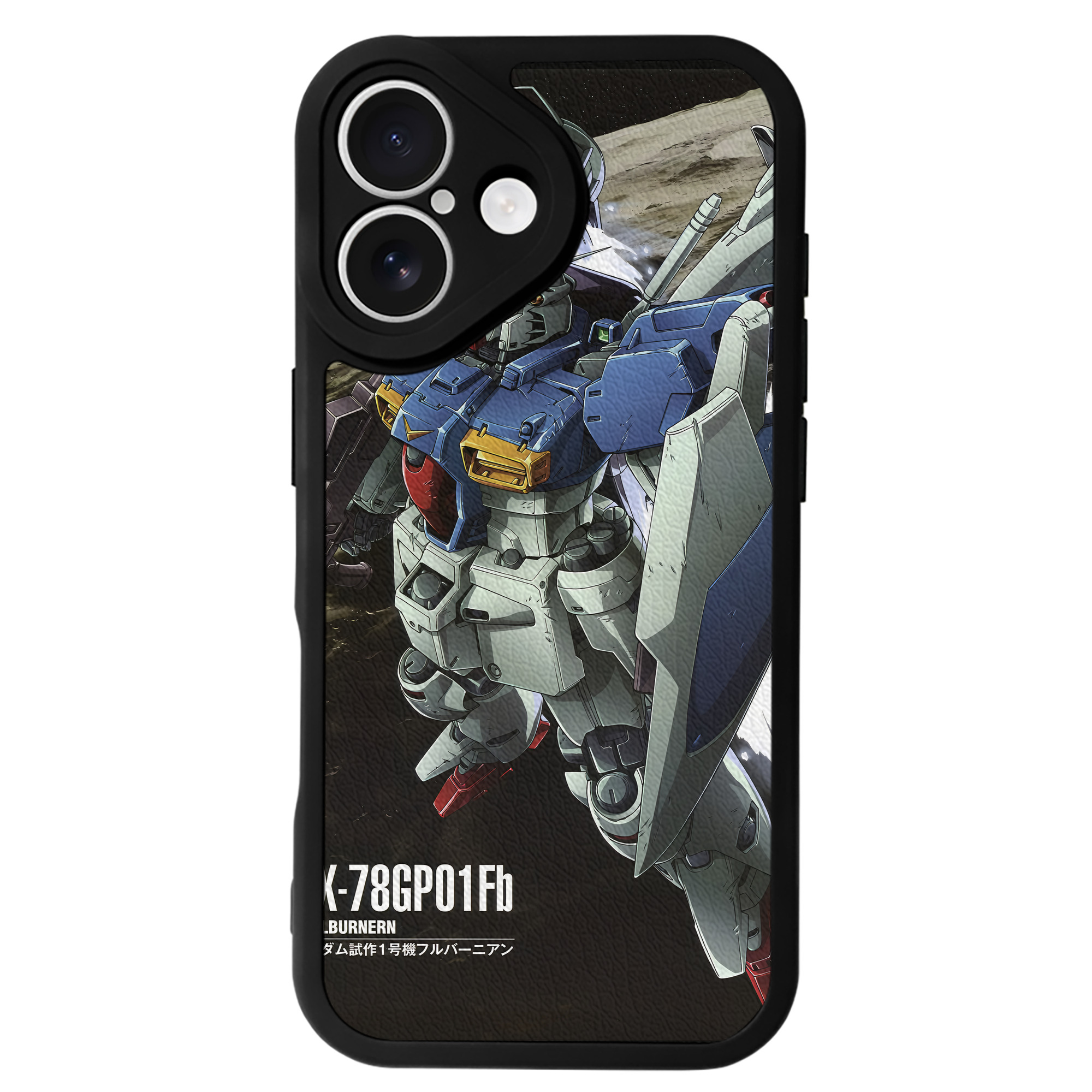 （画像用） 機動戦士ガンダム Mobile Suit Gundam 【iPhone 16シリーズ対応】シリコンスマホケース（レザー調） 材質：シリコン